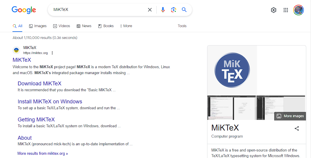 MiKTeX homepage