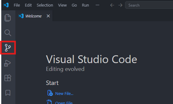 VS Code welcome screen for starting a clone workflow