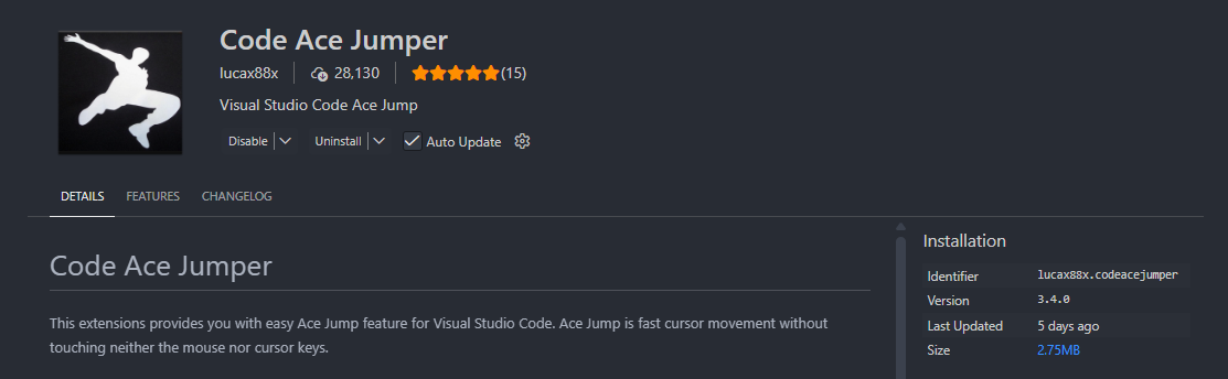 Code Ace Jumper extension