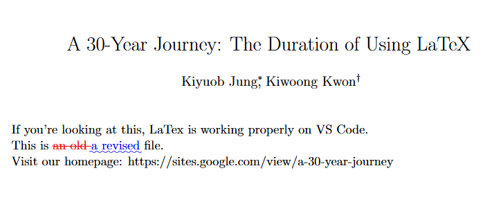 Compiled redlined PDF showing highlighted manuscript changes